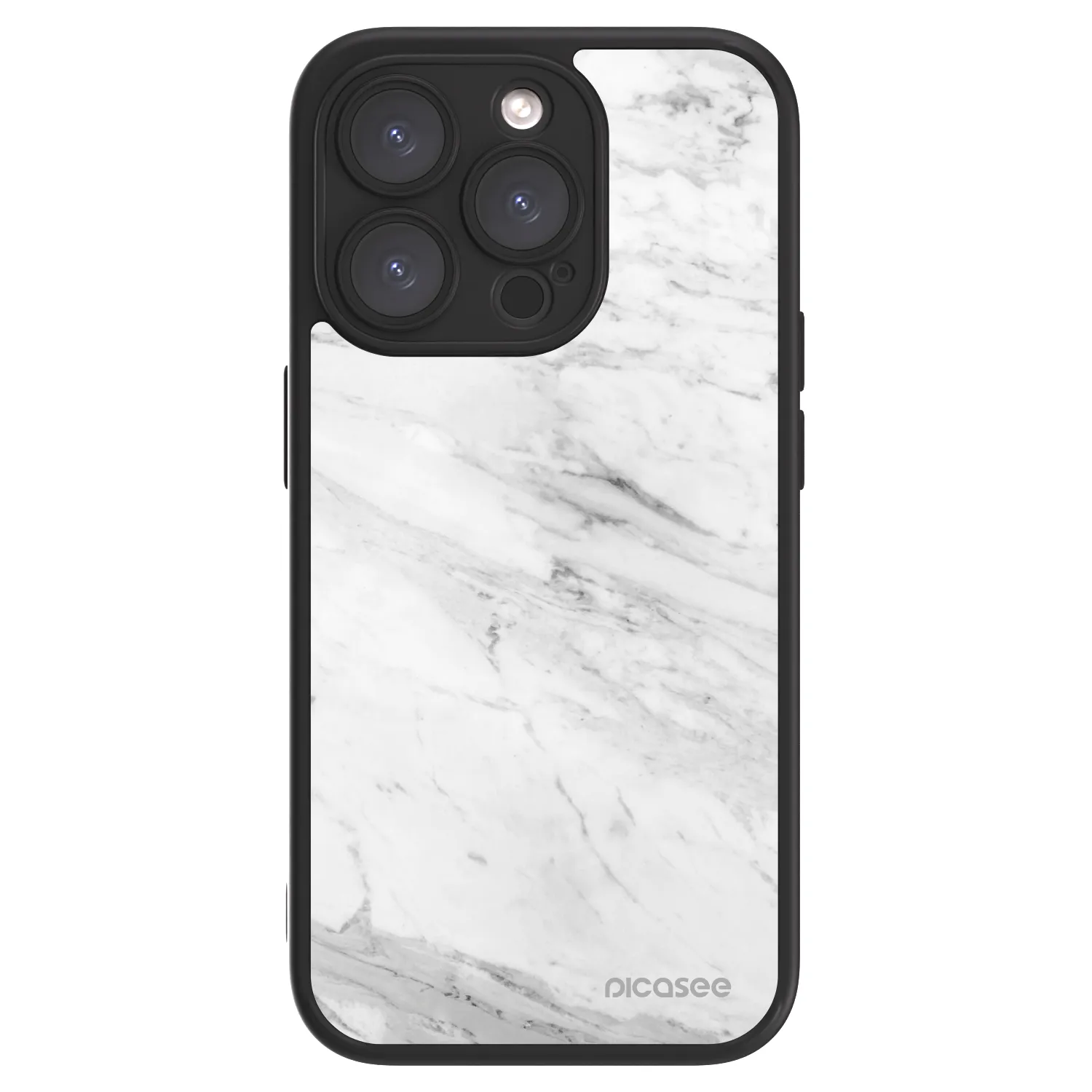 Picasee ULTIMATE CASE MagSafe für Apple iPhone 15 Pro - White marble