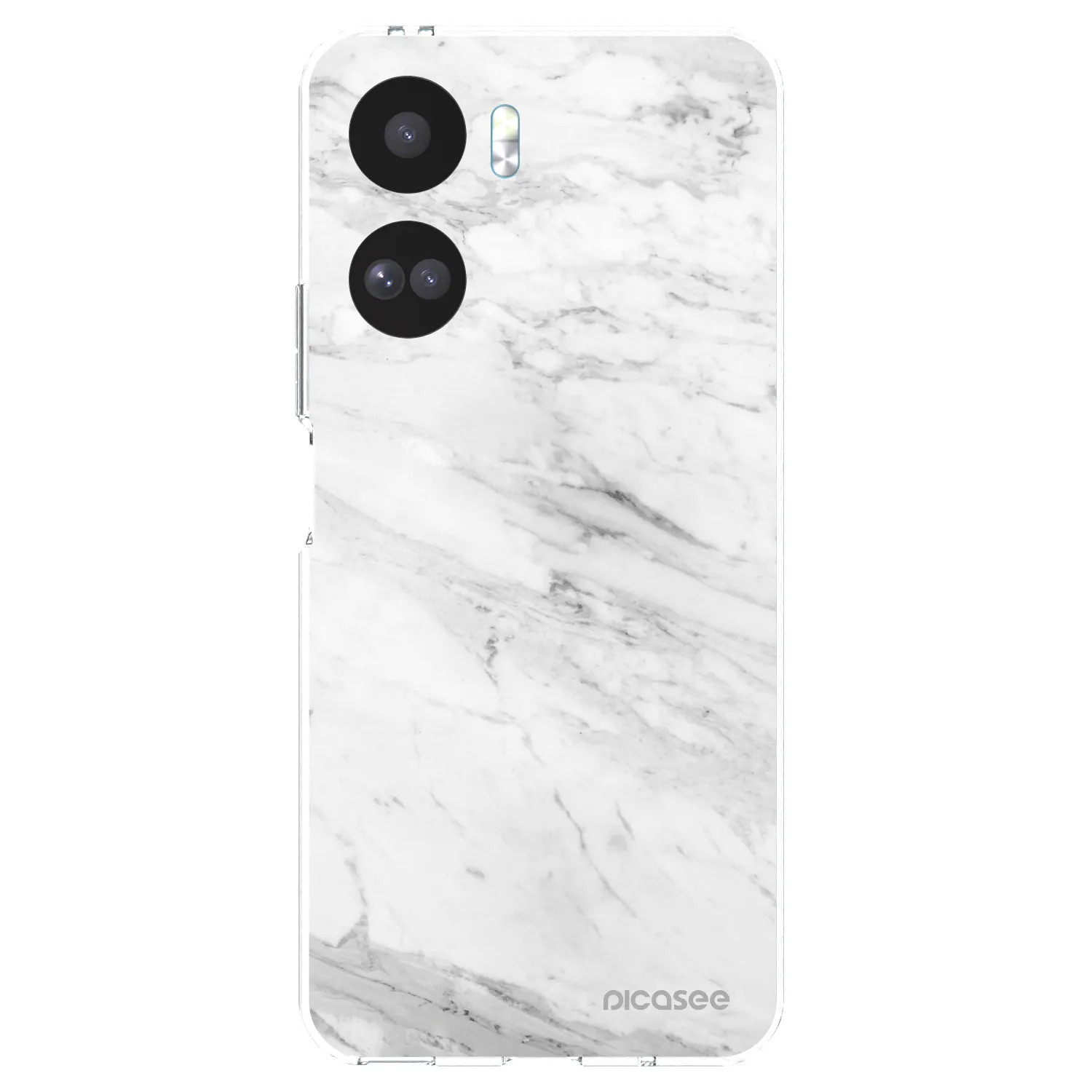 Picasee Honor 90 Lite 5G Hülle - Transparentes Silikon - White marble