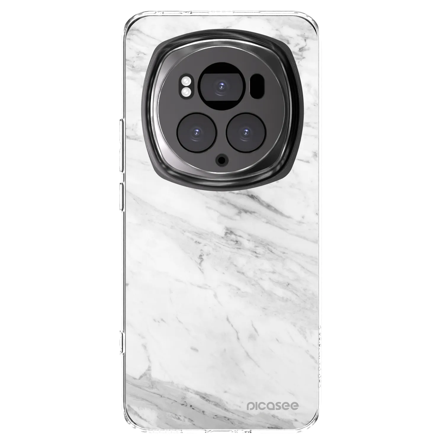 Picasee Honor Magic6 Pro Hülle - Transparentes Silikon - White marble