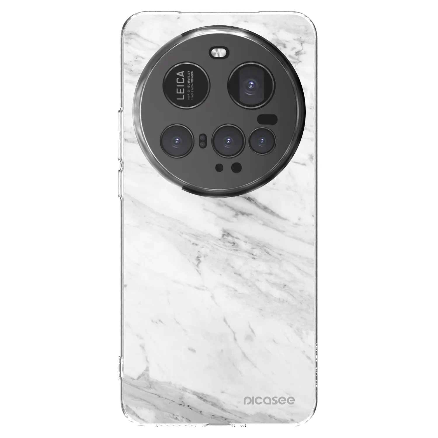 Picasee Xiaomi 15 Ultra Hülle - Transparentes Silikon - White marble