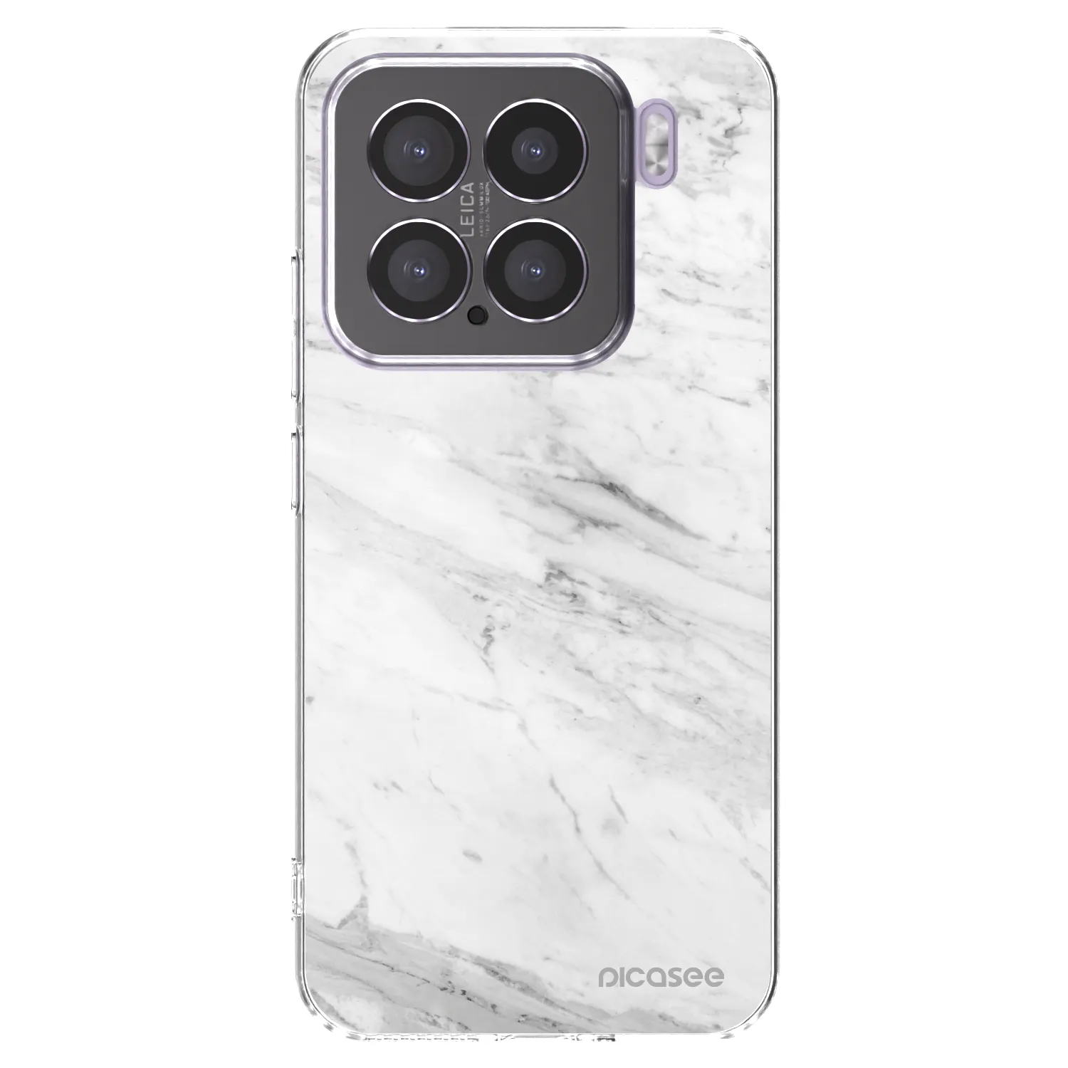 Picasee Xiaomi 15 Hülle - Transparentes Silikon - White marble