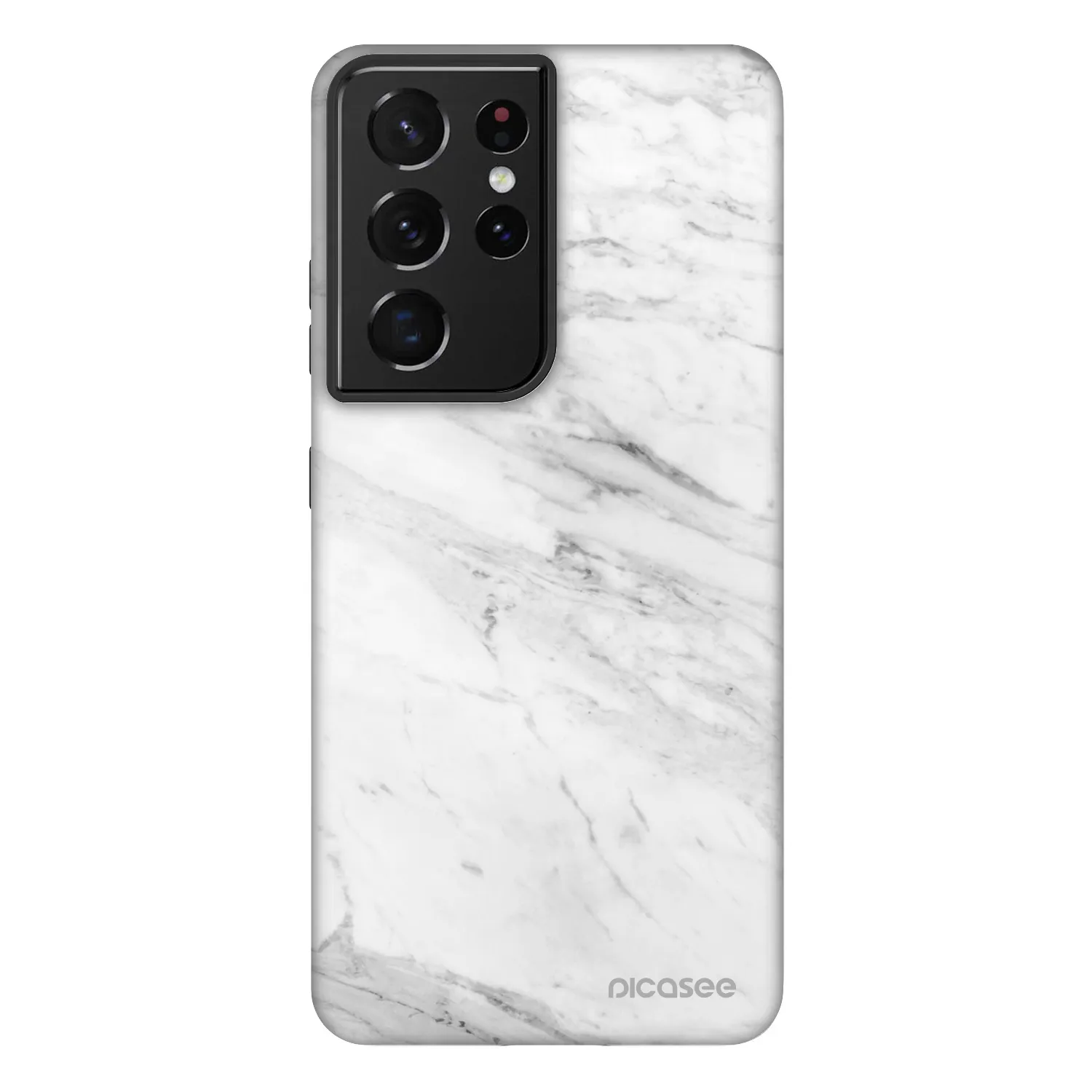 Picasee Fashion Case für Samsung Galaxy S21 Ultra 5G G998B - White marble