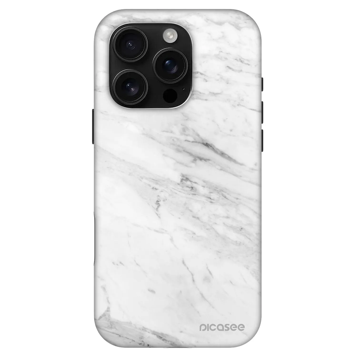 Picasee Fashion Case MagSafe für Apple iPhone 16 Pro - White marble