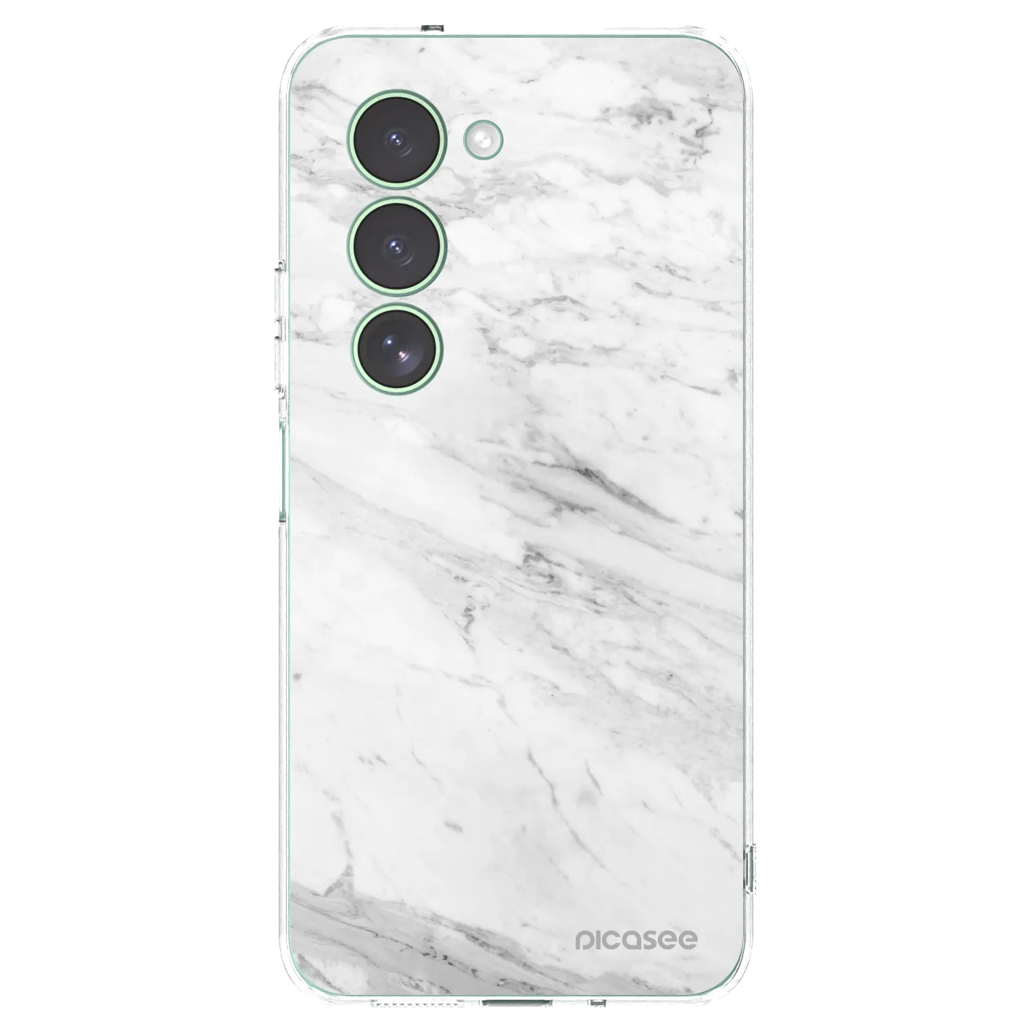 Picasee Xiaomi Redmi 15 5G Hülle - Transparentes Silikon - White marble