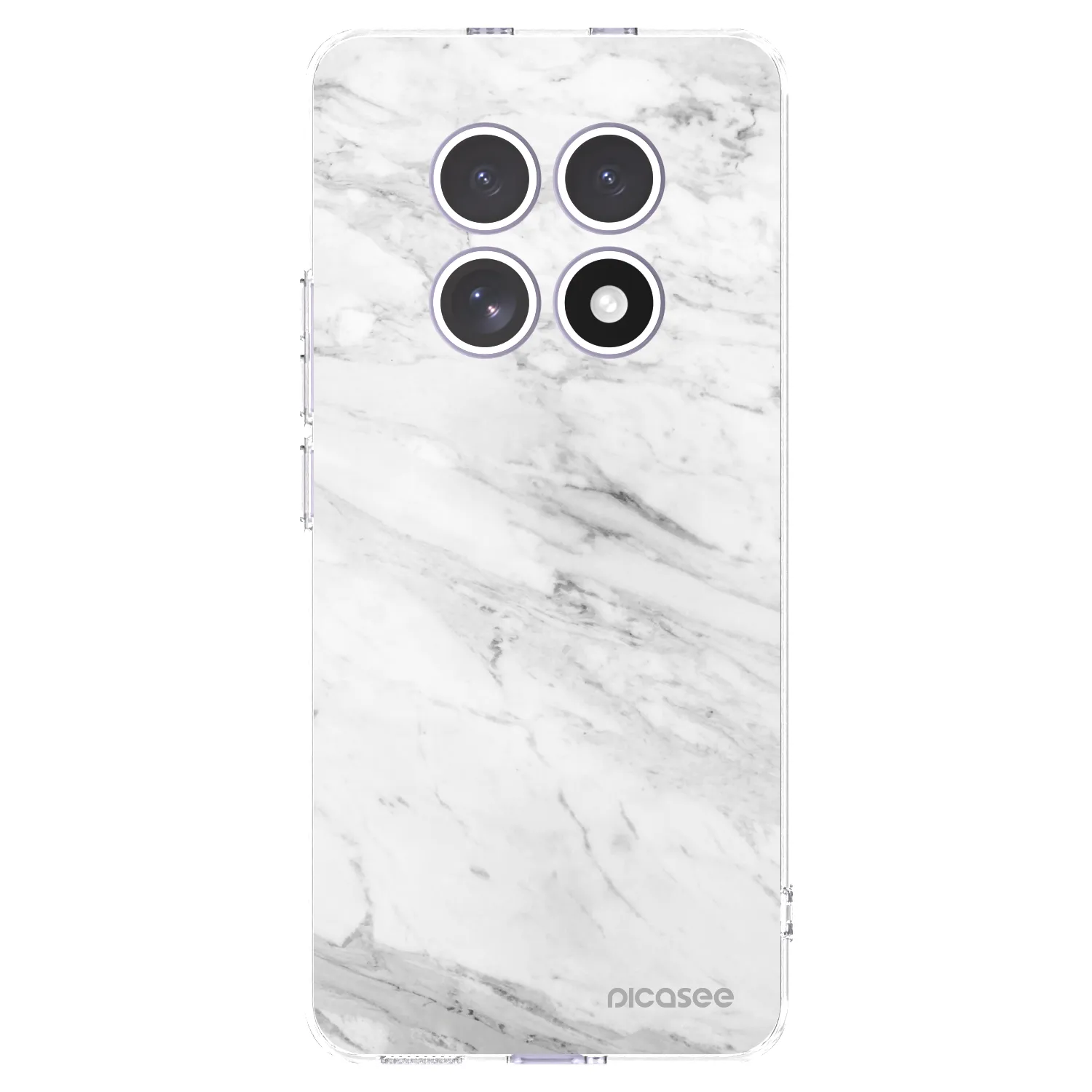 Picasee Xiaomi Redmi Note 15 Hülle - Transparentes Silikon - White marble