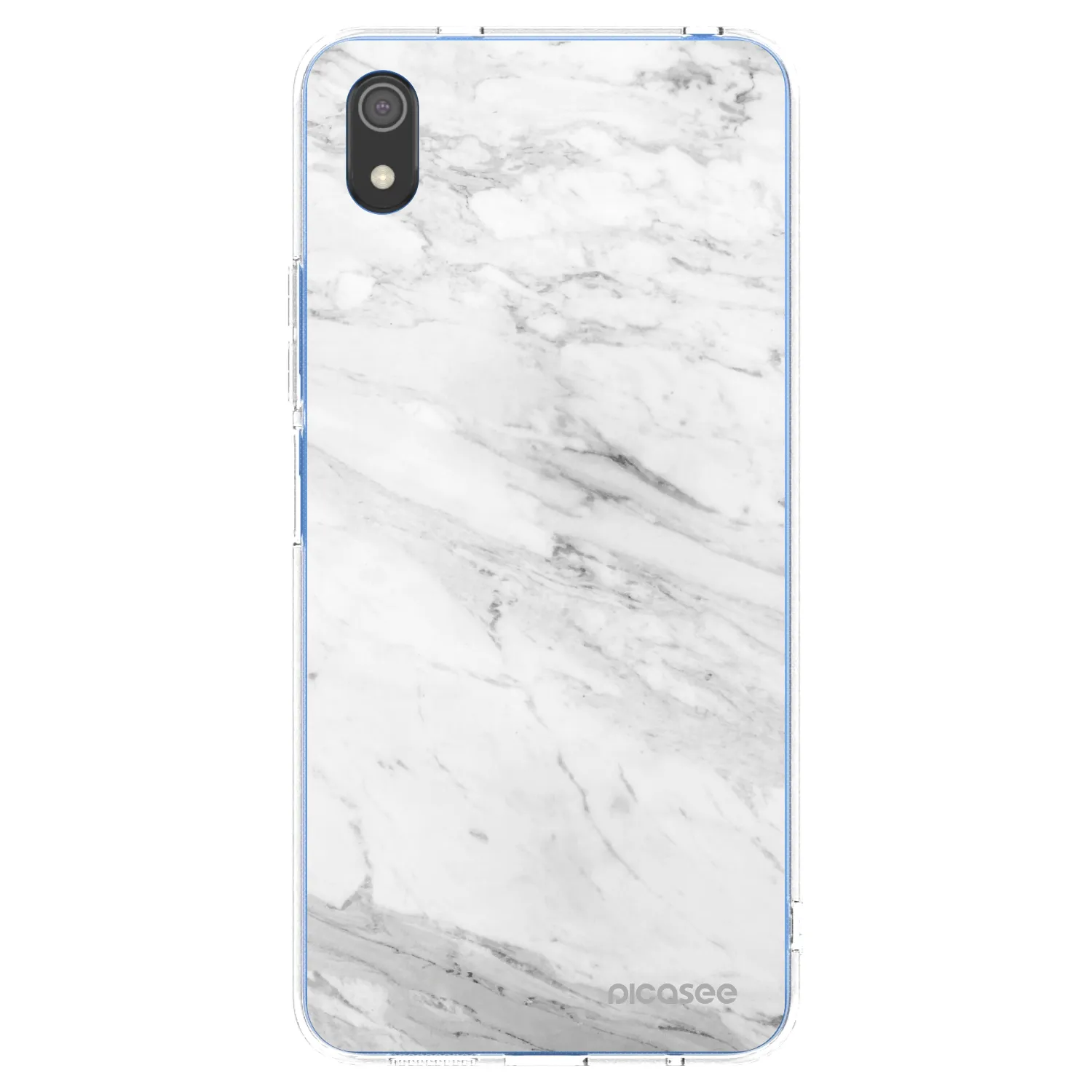 Picasee Xiaomi Redmi 7A Hülle - Transparentes Silikon - White marble