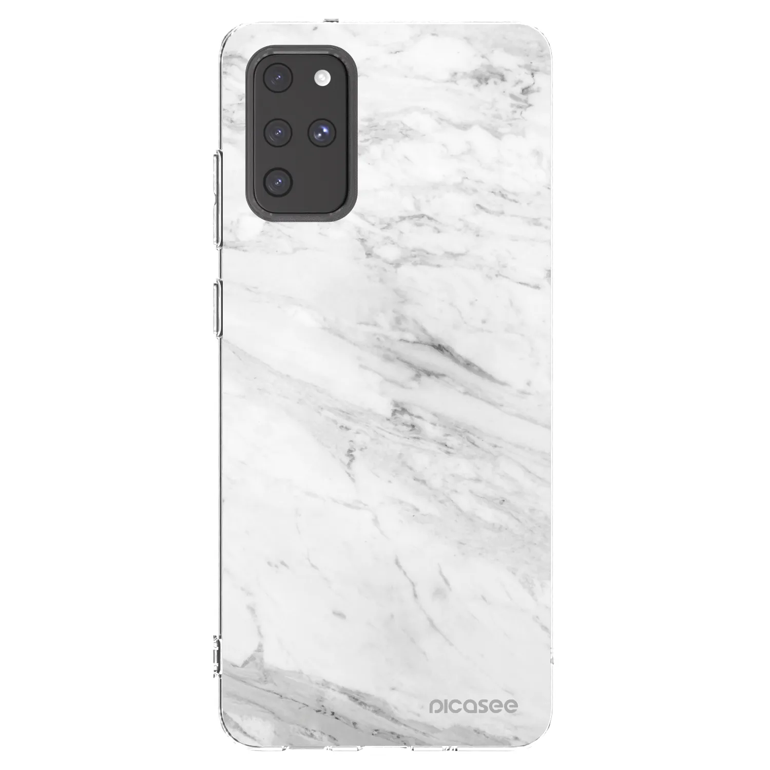 Picasee Samsung Galaxy S20+ G985F Hülle - Transparentes Silikon - White marble