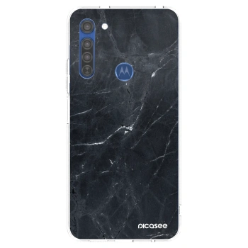 Hülle für Motorola Moto G8 - Black marble