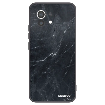Picasee Xiaomi Mi 11 Hülle - Schwarzes Silikon - Black marble