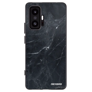 Picasee Xiaomi 11T Pro Hülle - Schwarzes Silikon - Black marble