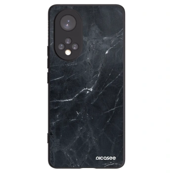Picasee Honor 50 5G Hülle - Schwarzes Silikon - Black marble