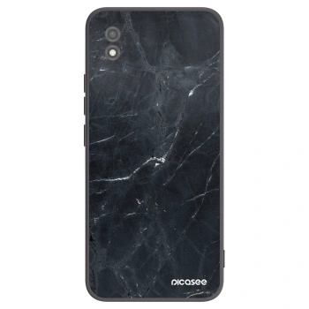 Picasee Realme C11 (2021) Hülle - Schwarzes Silikon - Black marble