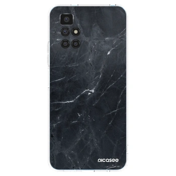 Picasee Xiaomi Redmi 10 (2022) Hülle - Transparentes Silikon - Black marble