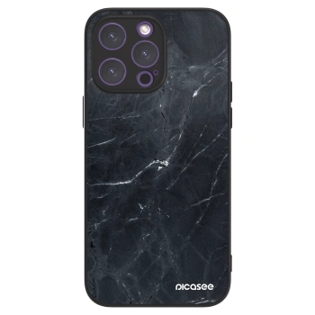 Picasee ULTIMATE CASE MagSafe für Apple iPhone 14 Pro Max - Black marble