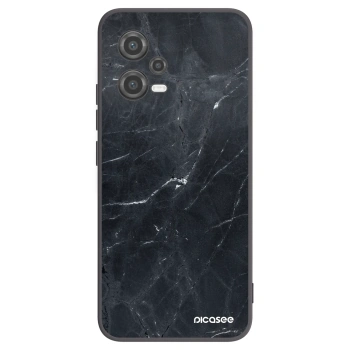 Picasee Xiaomi Poco X5 Hülle - Schwarzes Silikon - Black marble