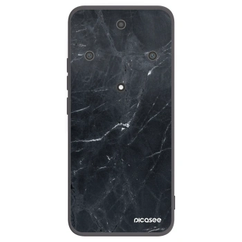Picasee Honor Magic5 Lite 5G Hülle - Schwarzes Silikon - Black marble