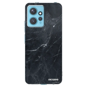 Picasee Xiaomi Redmi Note 12 4G Hülle - Transparentes Silikon - Black marble