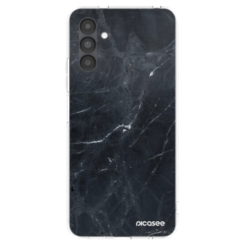 Picasee Samsung Galaxy A04s A047F Hülle - Transparentes Silikon - Black marble