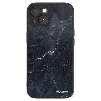 Picasee ULTIMATE CASE MagSafe für Apple iPhone 15 - Black marble