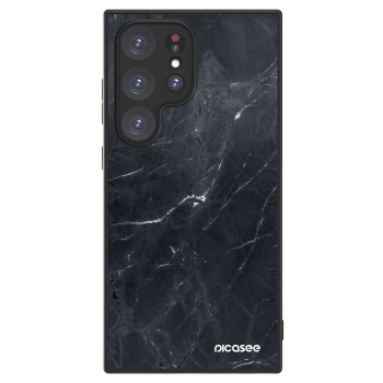 Hülle für Samsung Galaxy S24 Ultra S928B 5G - Black marble