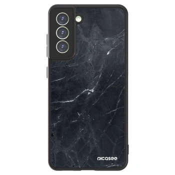 Picasee ULTIMATE CASE PowerShare für Samsung Galaxy S21 FE 5G - Black marble