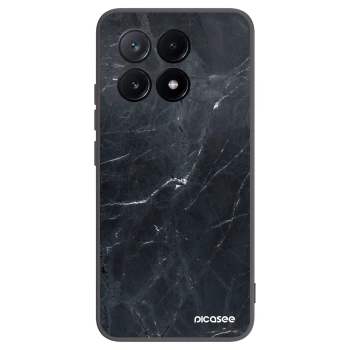 Picasee Xiaomi Poco X6 Pro Hülle - Schwarzes Silikon - Black marble