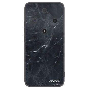 Picasee Honor Magic6 Lite 5G Hülle - Schwarzes Silikon - Black marble