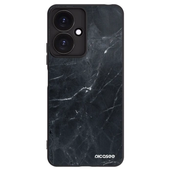 Picasee Xiaomi Redmi 13C 5G Hülle - Schwarzes Silikon - Black marble