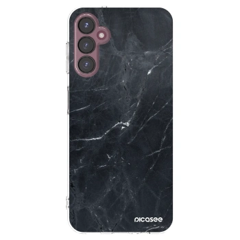 Picasee Samsung Galaxy A05s A057G Hülle - Transparentes Silikon - Black marble