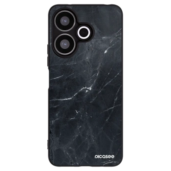 Picasee Xiaomi Redmi 13 4G Hülle - Schwarzes Silikon - Black marble