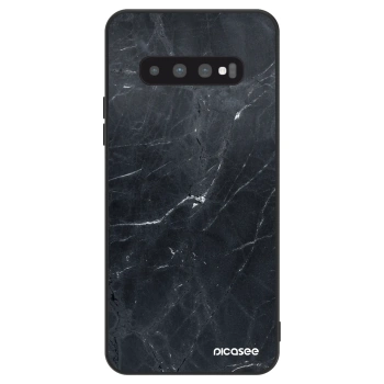 Hülle für Samsung Galaxy S10 Plus G975 - Black marble