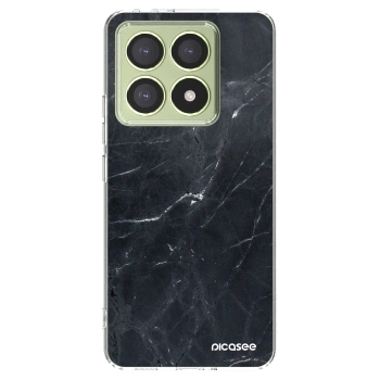 Picasee Xiaomi 14T Hülle - Transparentes Silikon - Black marble