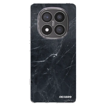 Picasee Xiaomi Redmi Note 14 Pro+ 5G Hülle - Transparentes Silikon - Black marble