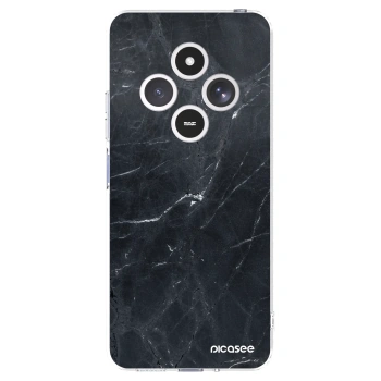 Picasee Xiaomi Redmi 14C Hülle - Transparentes Silikon - Black marble