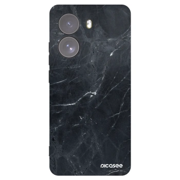 Picasee Xiaomi Poco X7 Hülle - Schwarzes Silikon - Black marble