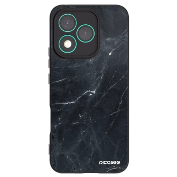 Picasee Honor 400 Lite 5G Hülle - Schwarzes Silikon - Black marble