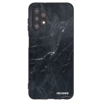 Picasee Samsung Galaxy A13 5G Hülle - Schwarzes Silikon - Black marble