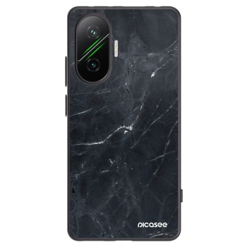 Picasee Xiaomi Poco F7 5G Hülle - Schwarzes Silikon - Black marble