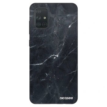 Hülle für Samsung Galaxy A71 A715F - Black marble