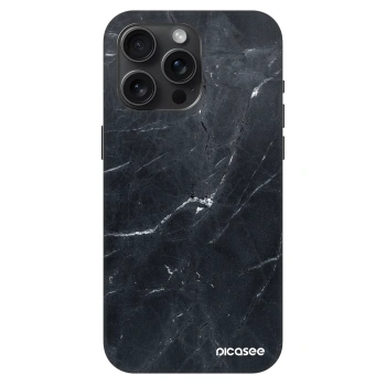 Hülle für Apple iPhone 15 Pro Max - Black marble