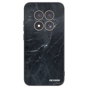 Picasee Xiaomi Redmi Note 15 Pro 4G Hülle - Schwarzes Silikon - Black marble