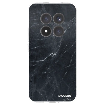 Picasee Xiaomi Redmi Note 15 Pro+ Hülle - Transparentes Silikon - Black marble