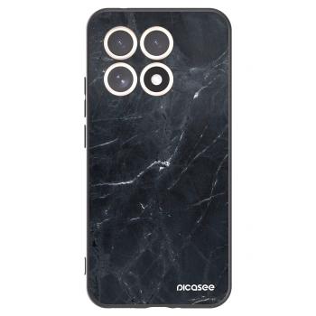 Picasee Xiaomi 15T Hülle - Schwarzes Silikon - Black marble
