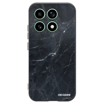 Picasee Xiaomi 17 Hülle - Schwarzes Silikon - Black marble