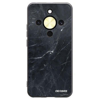 Picasee Honor Magic8 Lite 5G Hülle - Schwarzes Silikon - Black marble