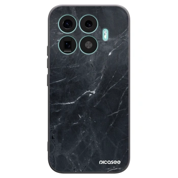 Picasee Xiaomi 17T Hülle - Schwarzes Silikon - Black marble