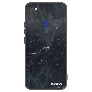 Hülle für Samsung Galaxy M21 M215F - Black marble