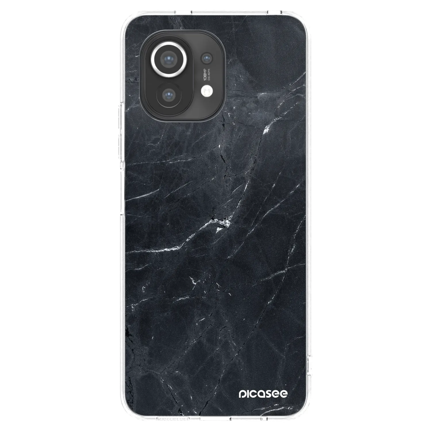Picasee Xiaomi Mi 11 Hülle - Transparentes Silikon - Black marble