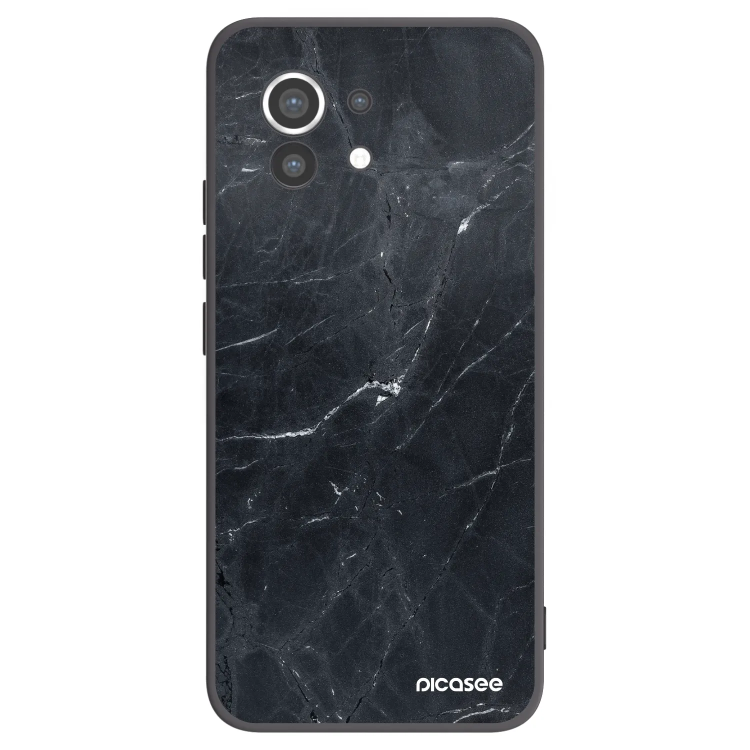 Picasee Xiaomi Mi 11 Hülle - Schwarzes Silikon - Black marble