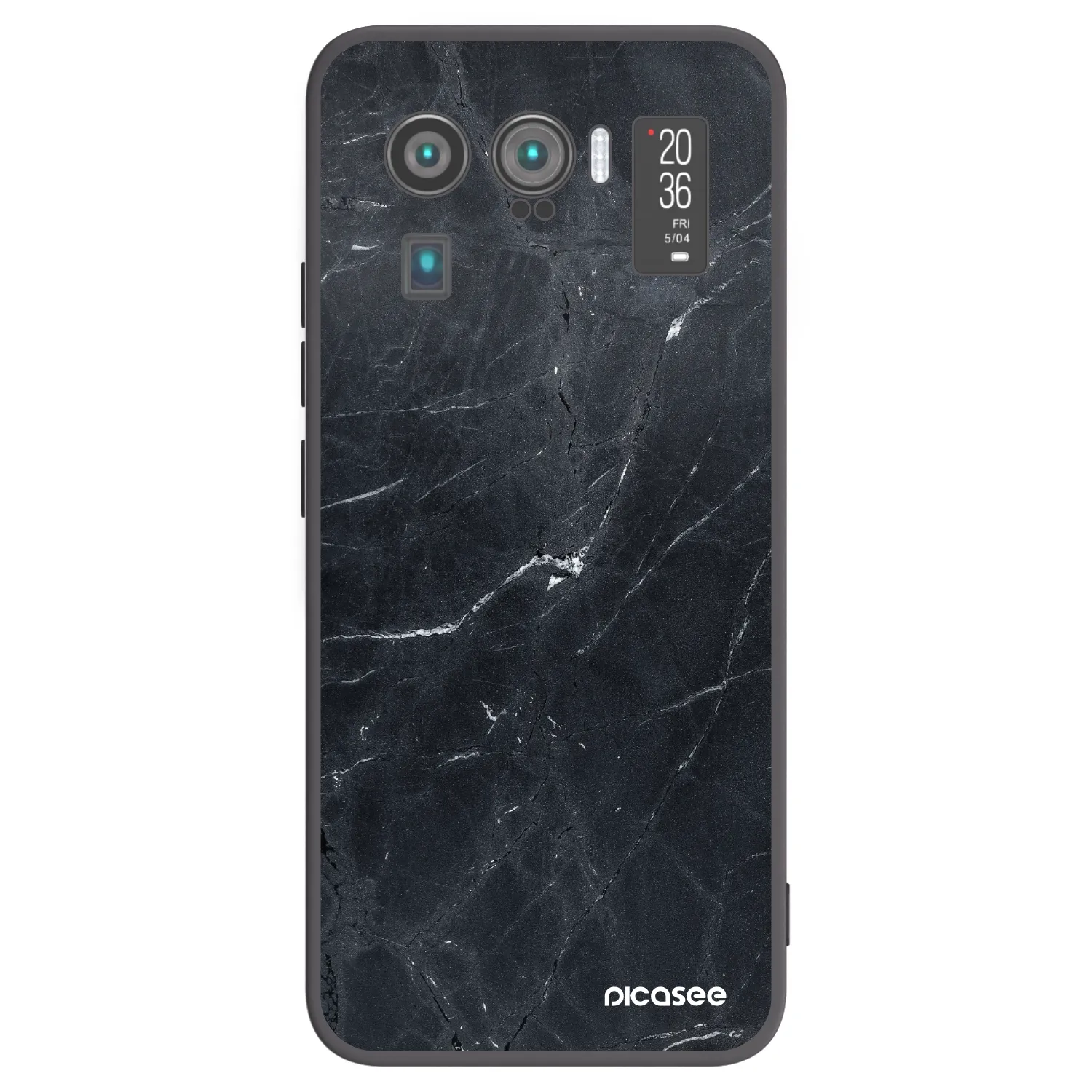 Picasee Xiaomi Mi 11 Ultra Hülle - Schwarzes Silikon - Black marble